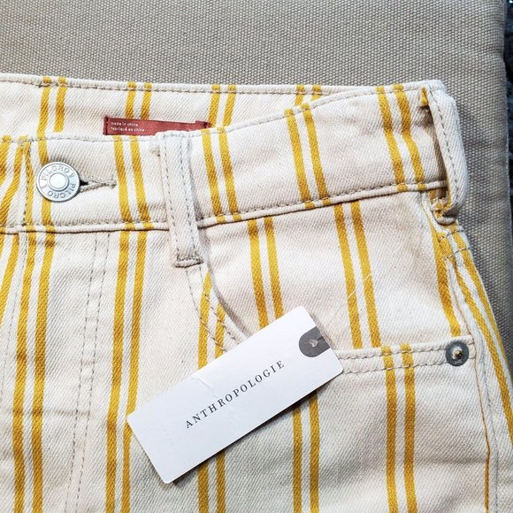 Anthropologie Pilcro Striped Denim Shorts - Picture 4 of 7